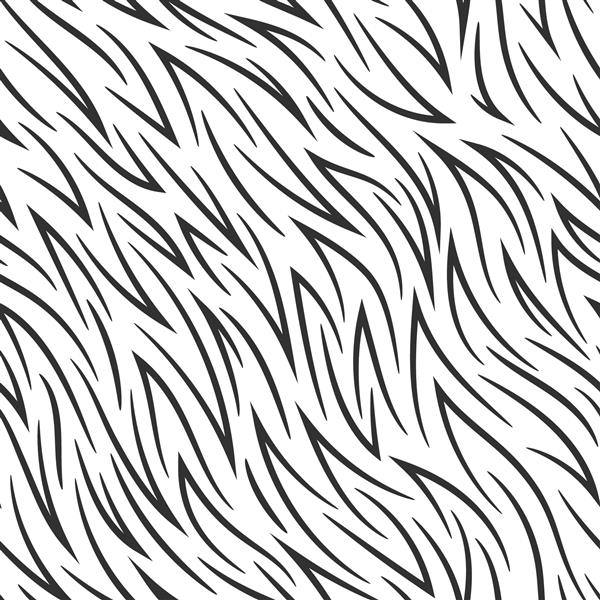 الگوی گورخر برداری بدون درز پس زمینه حیوانات سیاه و سفید برای پارچه پارچه جلد کاغذ دیواری الگوی پوست گورخر 10 eps