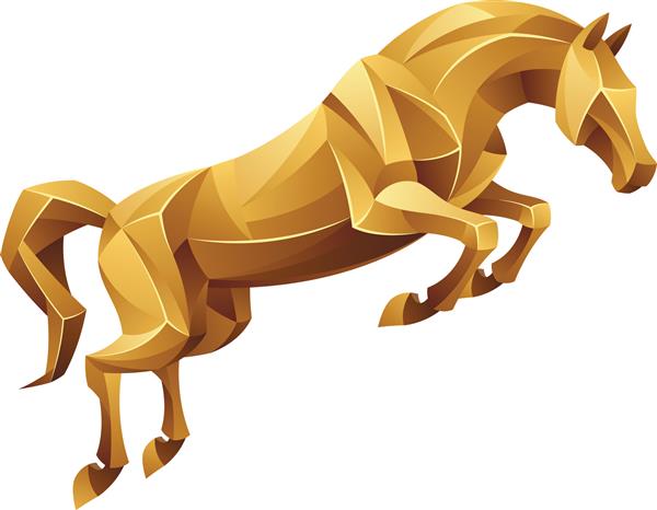 اسب طلایی پریدن