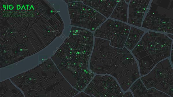 کلان داده در شهر مدرن تجسم مرتب سازی اطلاعات اجتماعی انتزاعی ارتباطات انسانی یا تحلیل ساختار مالی شهری داده های پیچیده جغرافیایی پیچیدگی اطلاعات بصری