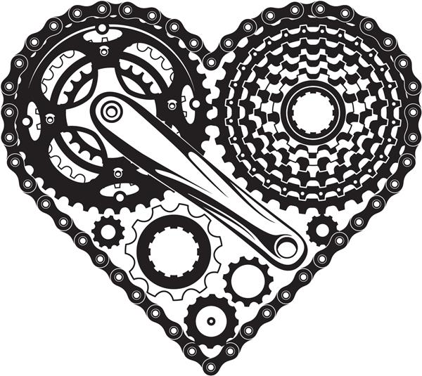 قطعات-دوچرخه-ترکیب-به-شکل-قلب