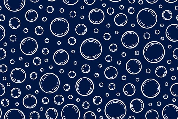 حباب های صابون الگوی بدون درز مفهوم تمیز کردن پس زمینه آب بافت کشیده شده با دست طراحی کاغذ دیواری برای چاپ مراقبت از بدن شامپو لوازم آرایش تمیزی تازگی بهداشت حمام بردار