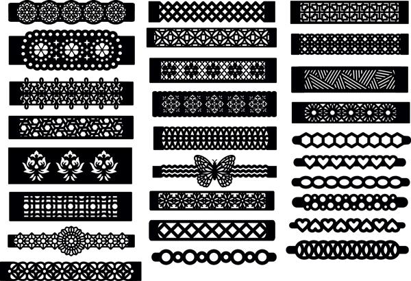 الگوی دستبند طرح دار برای ماشین برش و ساخت جواهرات