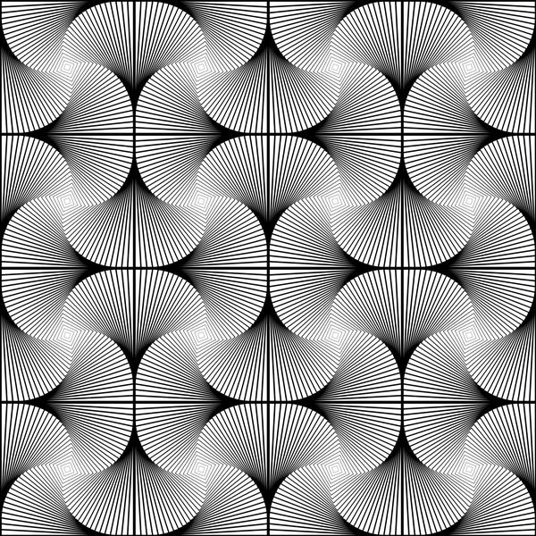 الگوی هندسی راه راه با حرکت چرخشی بدون درز طراحی کنید پس زمینه خطوط تک رنگ انتزاعی بافت لکه دار هنر وکتور