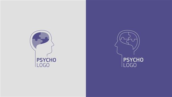 لوگوهای خطی ظریفی که سر یک فرد و مغز او را نشان می دهد لوگوی تصویر برداری برای یک روانشناس سلامت روان و روانشناسی مطالعه روانشناسی انسان