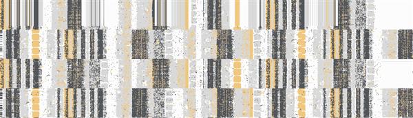 هنر وکتور معاصر طراحی طرح الگوی بدون درز فرش بافت انتزاعی روستایی مدرن دونده روسری دیوار دیجیتال رنگ طبیعی چهارخانه خط هندسی بردار