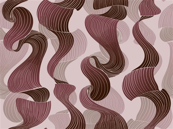 تصویر انتزاعی هندسی مارسالا با الگوی موج دار الگوی بدون درز شیک برای منسوجات کاغذ دیواری کاغذ بسته بندی دکوراسیون تصویر برداری