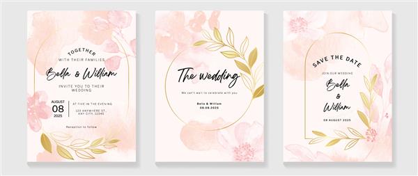 قالب کارت دعوت عروسی گیاه شناسی لوکس کارت آبرنگ با گل اکالیپتوس شاخه برگ تاج گل طرح وکتور شکوفه زیبا مناسب برای بنر جلد دعوتنامه