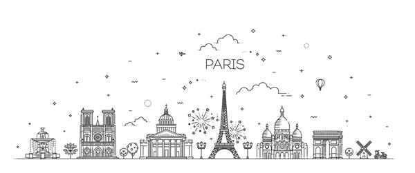 تصویر خط افق معماری پاریس