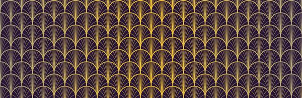 الگوی بدون درز طلایی فن ژاپنی الگوی موج هندسی بوهمی آسیایی پارچه کیمونو بوهمی بافت لوکس لباس ژاپنی الگوی بدون درز چینی یکپارچهسازی با سیستمعامل طلا طرح قوس شکل نرم