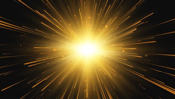 ستاره یا خورشید انتزاعی اثر انفجار افکت حرکت سریع پس زمینه وکتور