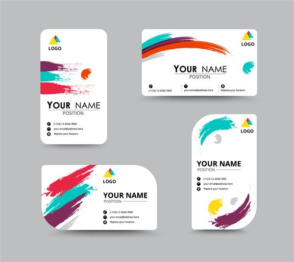 طراحی قالب کارت تبریک تجاری معرفی کارت شامل موقعیت متن نمونه است طراحی تصویر برداری