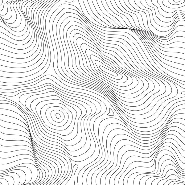 وکتور الگوی بدون درز تک رنگ خطوط منحنی پس‌زمینه سیاه و سفید سطح موج دار دینامیکی انتزاعی جلوه سه بعدی نیم تنه بصری توهم حرکت انحنا طراحی برای چاپ کاشی