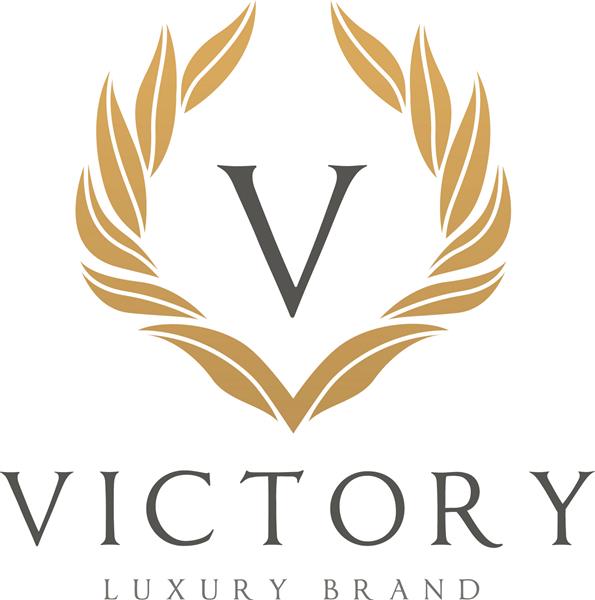 الگوی لوگو برند لوکس حرف V Victory