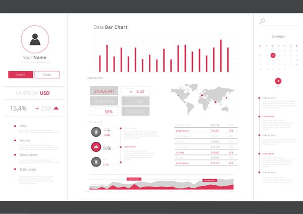 UX UI Application Vector Infographic