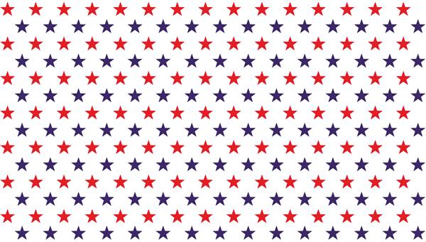 الگوی بدون درز انتزاعی روز رئیس جمهور آمریکا با ستاره هایی به رنگ پرچم ایالات متحده آمریکا تصویر برداری برای تعطیلات جشن 4 جولای پس زمینه ستاره سفید خطوط خطوط راه راه آبی و قرمز را می درخشد