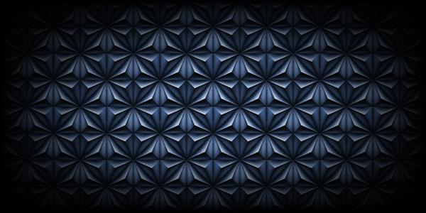 الگوی حجمی چند ضلعی آبی تیره وکتور پس زمینه فلزی انتزاعی لوکس علاقه افقی خاکستری مدرن مثلث لبه های مشکی مثلث های براق الگوی تکراری کاغذ دیواری بافت پلی کم