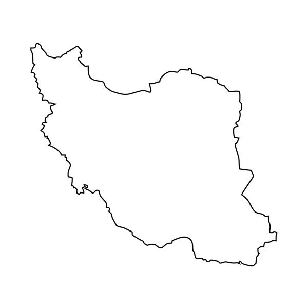 نقشه سیاه طرح کلی ایران