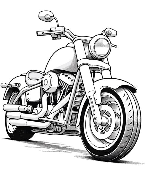 تصویر برداری تصاویر طراحی موتور سیکلت