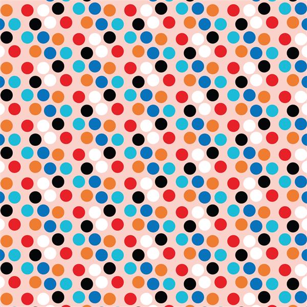 رنگ آمیزی هندسی انتزاعی هنر الگوی نقطه پولکا