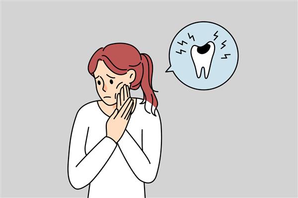 زن بیمار ناراضی گونه را نگه می دارد که از دندان درد رنج می برد نیاز به درمان دندانپزشکی دارد دختر ناراحت با پوسیدگی دندان یا بیماری دهان مبارزه می کند مشکل دندانپزشکی و مراقبت از دهان تصویر برداری