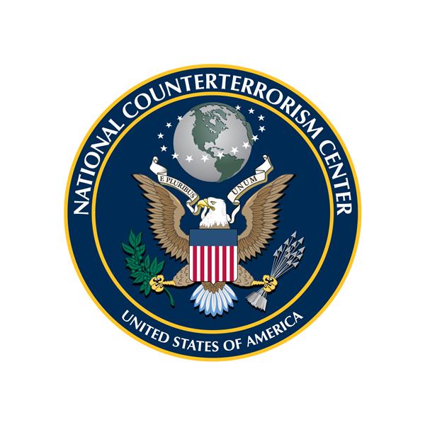 واشنگتن دی سی ایالات متحده آمریکا - 11 مارس 2022 مهر بردار مرکز ملی ضد تروریسم NCTC مبارزه ملی و بین المللی با تروریسم