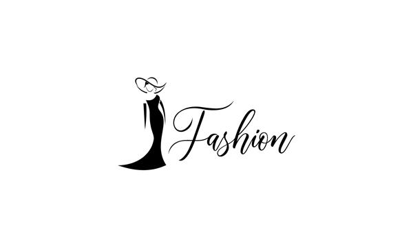 طراحی لوگوی مد فروشگاه لباس مد بوتیک سالن زیبایی برچسب فروشگاه لباس