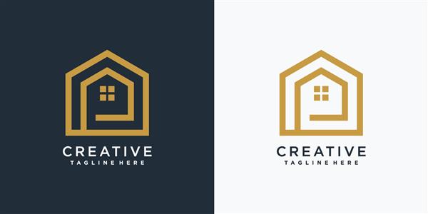 طراحی لوگو خانه با مفهوم حرف اول p