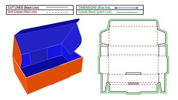 رولور یک طرفه با جعبه های مقوایی پوششی جعبه های سفارشی راه راه همچنین جعبه رندر سه بعدی