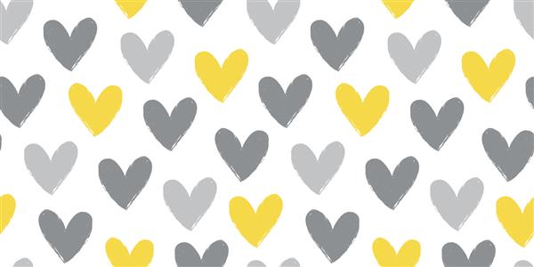 کاغذ دیواری های بدون درز ولنتاین زیبا و طراحی عروسی در رنگ های مرسوم زرد و خاکستری برای کارت های عاشقانه رمانتیک کاغذ بسته بندی اسکرپ بوک