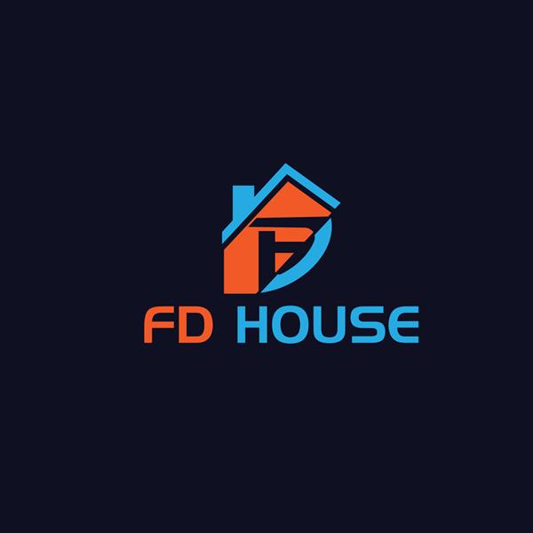 فایل وکتور طراحی لوگو خانه FD