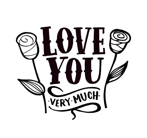 کارت با شعار در مورد عشق به سبک زیبا تصویر برداری ترکیب حروف انتزاعی طراحی گرافیکی مد روز برای چاپ پوستر انگیزشی متن خوشنویسی برای روز ولنتاین