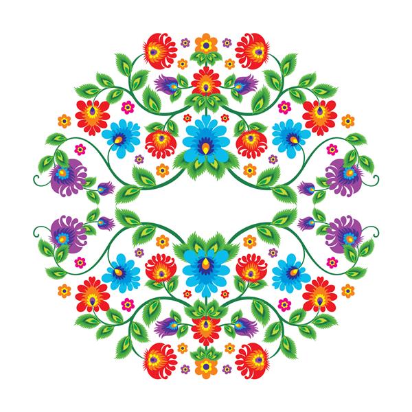 گل مکزیک الگو و عناصر وکتور با طرح دایره مناسب برای کارت تبریک دعوت عروسی یا مهمانی و طرح های دیگر مد روز ساده و شیک