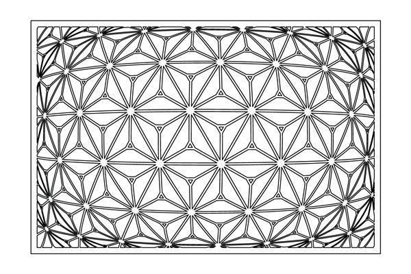 کارت تزئینی برای برش الگوی موزاییک هندسی تکراری برش لیزری نسبت 32 تصویر برداری
