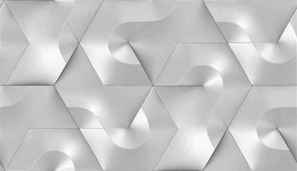 کاشی‌های آینده‌نگر فلزی شین خاکستری به شکل شش ضلعی بافت واقعی بدون درز با کیفیت بالا