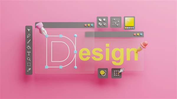 طراح گرافیک خالق خلاق طراحی آرم آثار هنری منحنی قلم ابزار تصویرسازی تجهیزات نمادهای رایانه دیجیتال نمایش فضای کاری نرم افزار طراحی گرافیک رندر سه بعدی