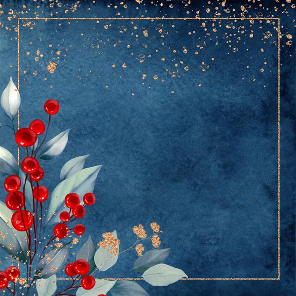 کارت‌های کریسمس و دعوت‌نامه‌های شرکتی با Poinsettia هالی توت‌های زمستانی در دسته گل الگوهای هنری جهانی مدرن طراحی پس زمینه گل پست شبکه اجتماعی گیاه شناسی آبرنگ