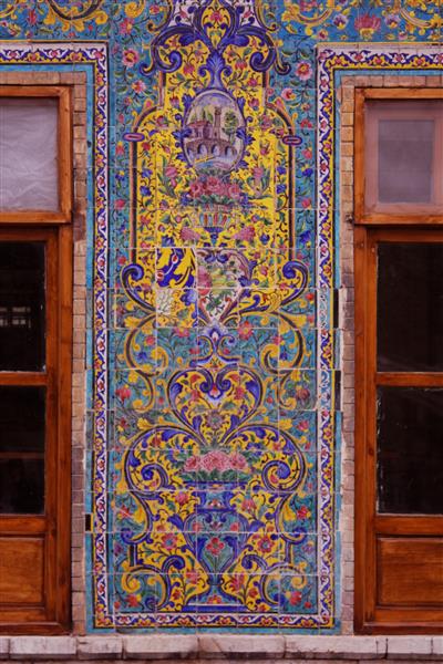 تهران ایران_652022 کاخ گلستان تزیین شاهکار بناهای تاریخی اسلامی در فهرست میراث جهانی یونسکو
