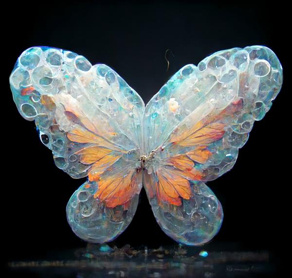 ربات پروانه پلاستیکی تصویر دیجیتال