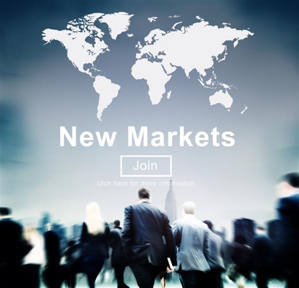 بازارهای جدید تجارت فروش مفهوم بازاریابی کسب و کار جهانی