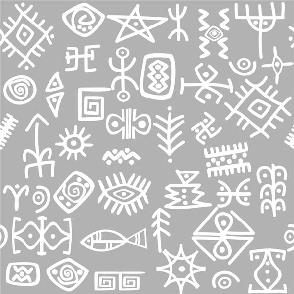 نمادهای باستانی الگوی یکپارچه را تنظیم می کنند