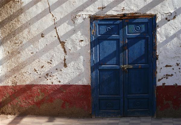 درب آبی یک خانه سنتی مصری در روستای درا ابوالناگا در نزدیکی اقصر مصر