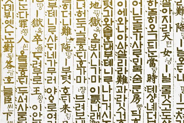 الگوی هانگول کره‌ای شخصیت‌های خام کره جنوبی شخصیت‌های هانگول زیبایی برجسته و شخصیت‌های هانگول باستانی