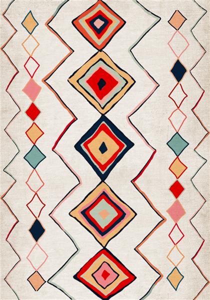پس زمینه گرانج فرش قاب یونانی هندسه رنگارنگ بافتنی فرش بافت پارچه پس زمینه انتزاعی قدیمی گرانج کثیف