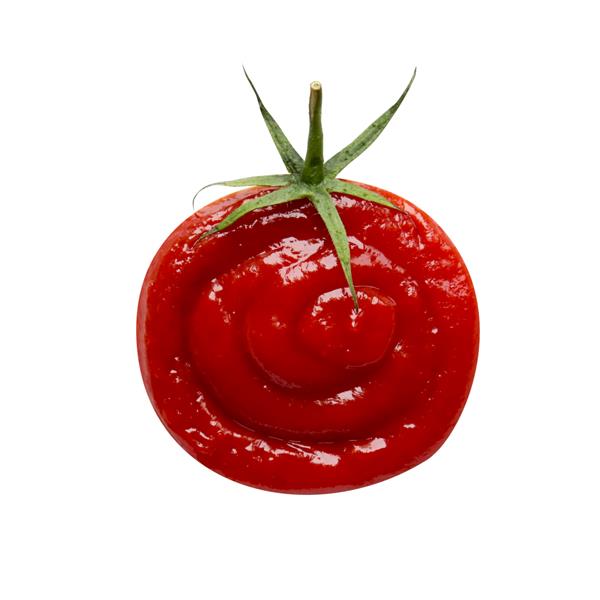 سس گوجه فرنگی را به شکل گوجه فرنگی جدا کنید رب گوجه فرنگی عنصر برای طراحی