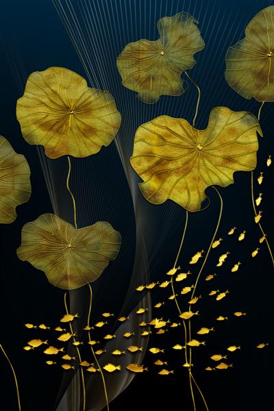 تصویر سه بعدی از گل های زیبا