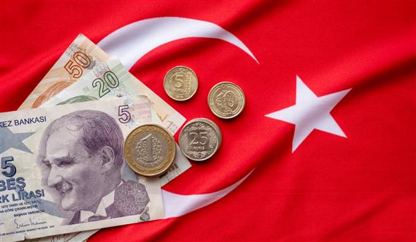 نمای نزدیک از لیر ترکیه بر روی پرچم ترکیه کمپین کمک های مالی ترکیه برای ما بس است ترکی بوقلمون من هشتگ bizbizeyeteriz Turkiyem