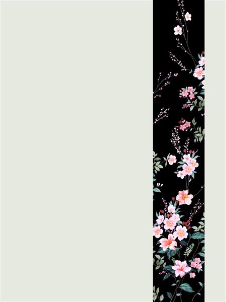نقاشی به سبک شرقی شکوفه آلو در بهار می تواند برای پوستر گل دعوت شود پس زمینه طراحی کارت پستال یا دعوتنامه تزئینی