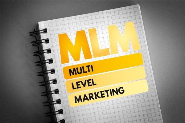 MLM - مخفف بازاریابی چند سطحی پس زمینه مفهوم کسب و کار