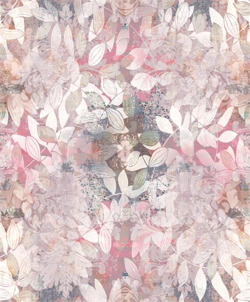 الگوی گلدار بدون درز بافت سلطنتی ویکتوریایی برای چاپ پارچه کاغذ دیواری