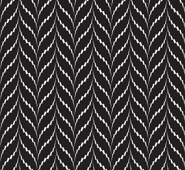 الگوی معکوس سیاه و سفید بدون درز گلدار آسان برای تغییر رنگ